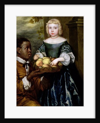 A Young Girl Being Offered a Basket of Fruit by a Servant, c.1650 by English School