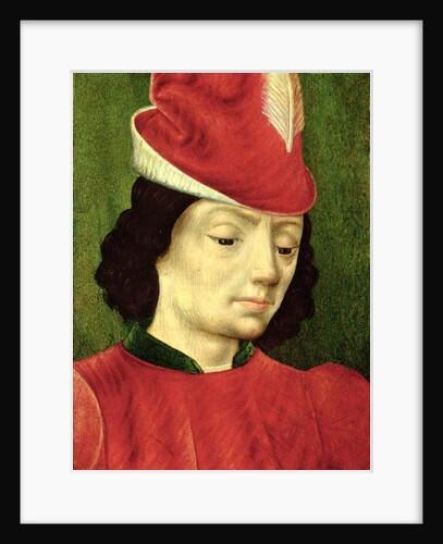 Portrait of a Young Man by (fl.c.1483-c.1529) (after) Master of Moulins