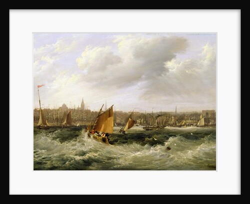 Liverpool, Lancashire from the River Mersey and New Brighton, 1838 by Frederick Calvert