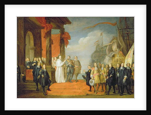 Charles V leaving the town of Dort by David the Elder Teniers