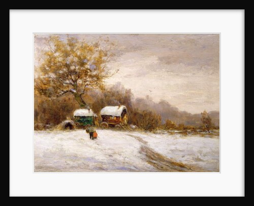 Gypsy Caravans in the Snow by Leila K. Williamson