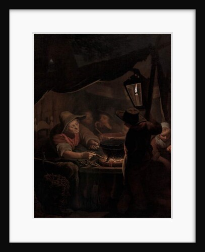 A Doughnut Maker by Candlelight, 1815 by Pieter Christoffel Wonder