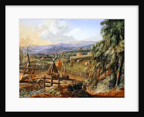 Fall Landscape in England with an Impending Storm, c.1735 by Robert Griffier