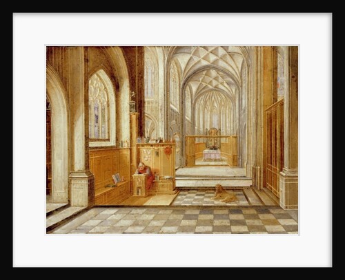 St Jerome in a Gothic Church by Hendrik the Younger Steenwyck