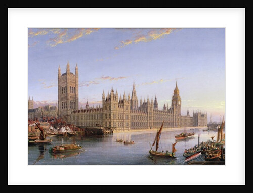 View of Westminster from Lambeth, 1859 by John MacVicar Anderson