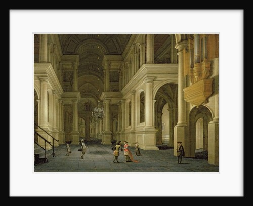 The Interior of a Renaissance Cathedral by Candlelight by Anthonie de Lorme