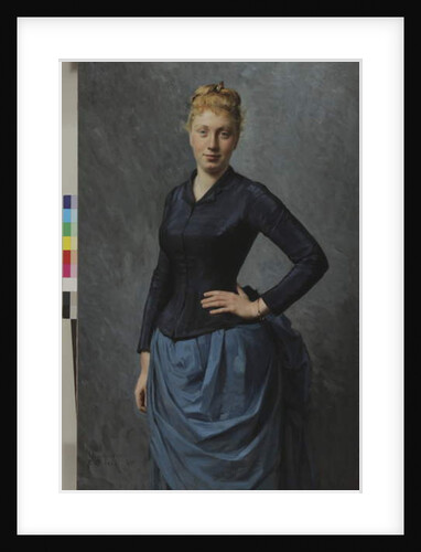 Portrait of a Young Woman in Blue, 1886 by Georges-Jean-Louis Cormeray