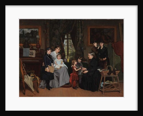 Grandma's Birthday by Louis Edmond Pomey