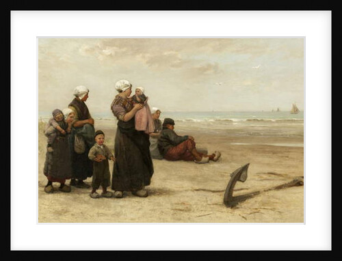 Watching for the Return of the Ships on the Beach at Katwijk by Edith Hume