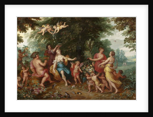 Allegory of Abundance by Jan the Younger & Francken or Franck Ambrosius II Brueghel