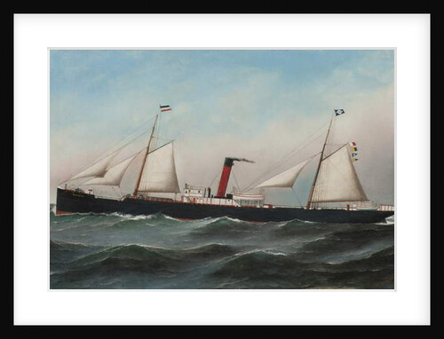 The S.S. Oevenum at sea , 1891 by Antonio Jacobsen