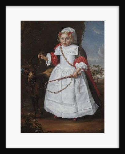 A Young Boy with a Billy Goat by Jan de IV Vos