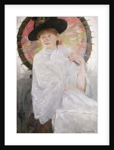 Portrait of a Lady with a Japanese Parasol by Olga Boznanska