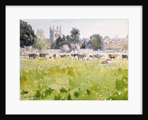 Looking Across Christ Church Meadows, 1989 by Lucy Willis