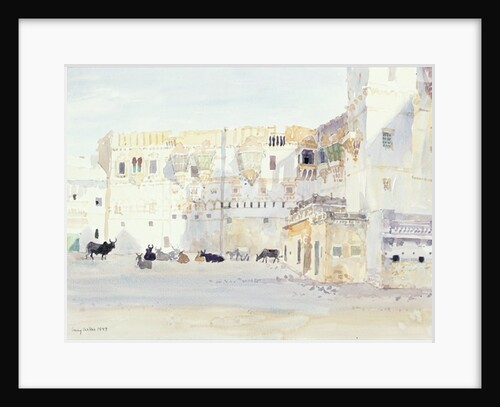 Evening at the Palace, Bhuj, 1999 by Lucy Willis