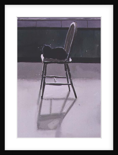 Cat on a Chair, 1986 by Lucy Willis