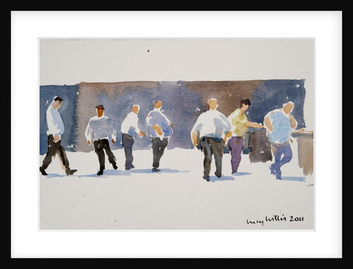 Men at the Phoencia Hotel, 2011 by Lucy Willis