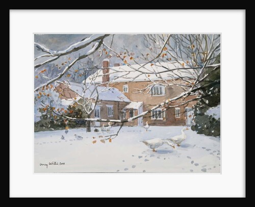 Farmhouse in the Snow, 2011 by Lucy Willis