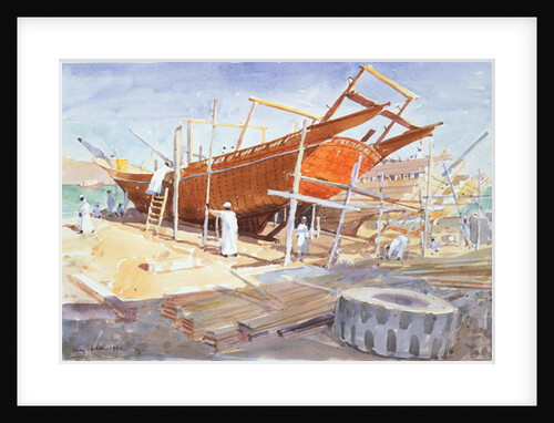 Dhow Yard, Sur, 1992 by Lucy Willis