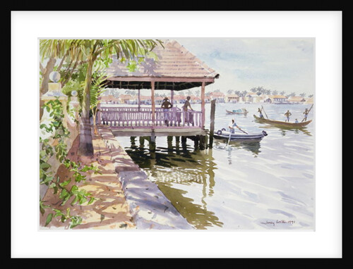The Jetty, Cochin, 1991 by Lucy Willis