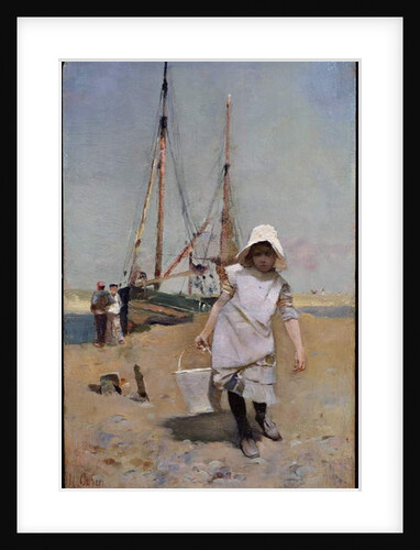 A Breton Fisher Girl by Hector Caffieri