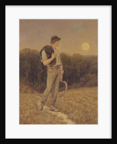 The Harvest Moon, 'globed in mellow splendour', 1879 by Helen Allingham
