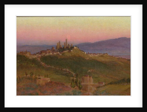 View of San Gimignano, 1898 by Edith Ridley Corbet