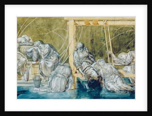 Study for The Garden Court by Edward Coley Burne-Jones