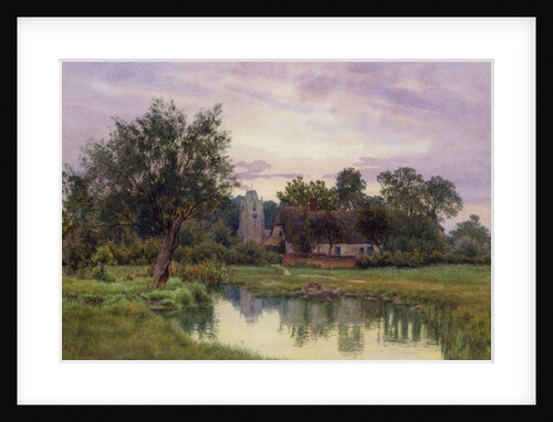 Evening, Hemingford Grey Church, Huntingdonshire by William Fraser Garden