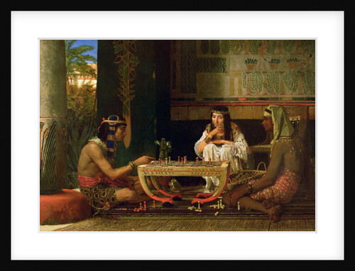 Egyptian Chess Players, 1865 by Lawrence Alma-Tadema