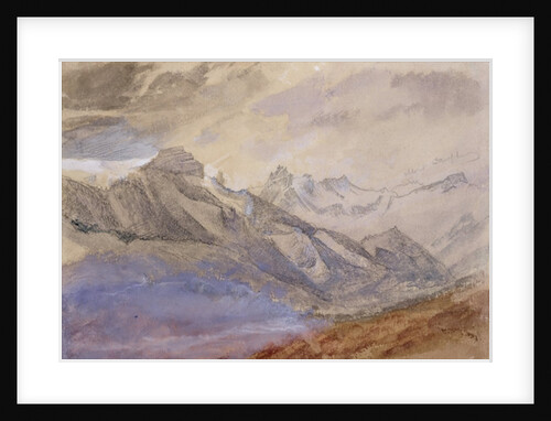 Mont Dauphiny, near Chartreuse by John Ruskin