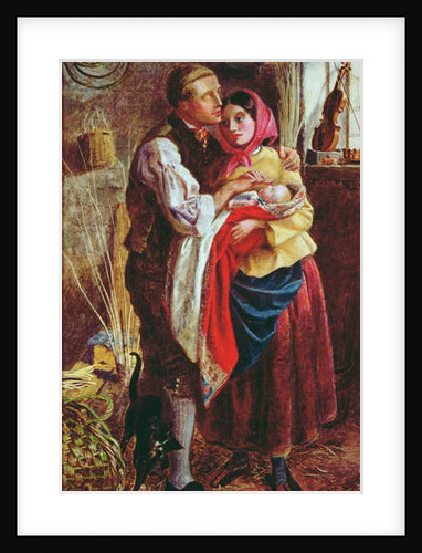 The Blind Basket Maker with his First Child, 1858 by Michael Frederick Halliday