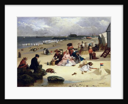Littlehampton Beach with the Pier, Climping beyond c.1888 by John W. Eyres
