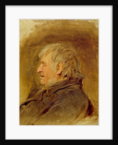 Profile Study of an Elderly Man, 1884 by John Faed