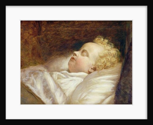 Young Frederick Asleep at Last c.1855 by George Elgar Hicks