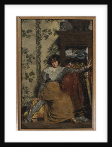 Seated Woman in Interior by Sidney Herbert Sime