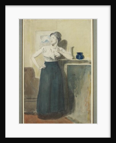 Portrait of Lyndra, the Artist's Wife by Derwent Lees