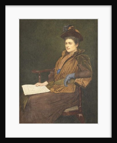 Miss Agnes Ashbee, 1890 by James Dromgole Linton