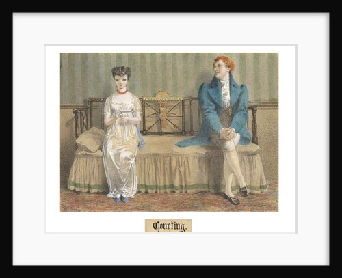 Courting, 1868 by Adelaide Claxton