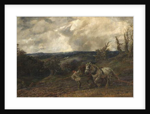 Ploughing in Stormy Weather, 1853 by John and studio Gilbert