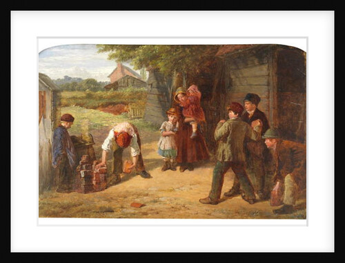 The Village Game, 1860 by William Henry Knight