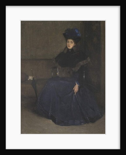 Woman in a blue dress by Sidney Starr