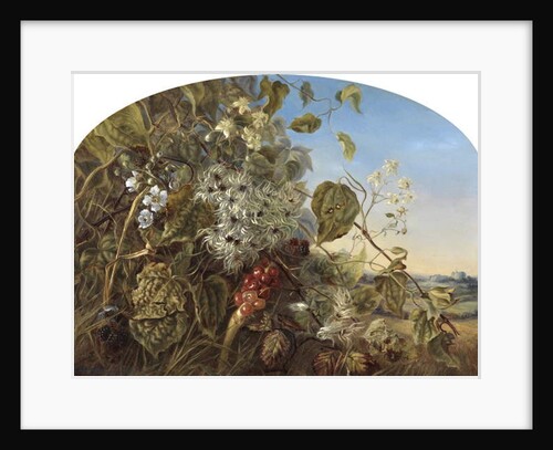 An Autumn Hedgerow near Carisbrooke, 1864 by Frances Mary Minns