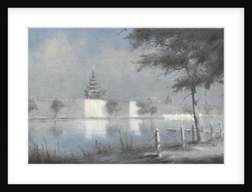 The Moat at Mandalay by Moonlight, 1924 by Alma Claude Burlton Cull