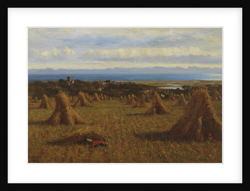 Cornstooks, Berwick Beyond, 1888 by Joseph Moseley Barber