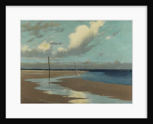 Beach at Low Tide, 1890 by Frederick Milner