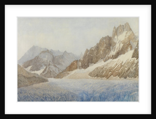The Mer de Glace, Chamonix, 1881 by Sarah Inger Louise Severn