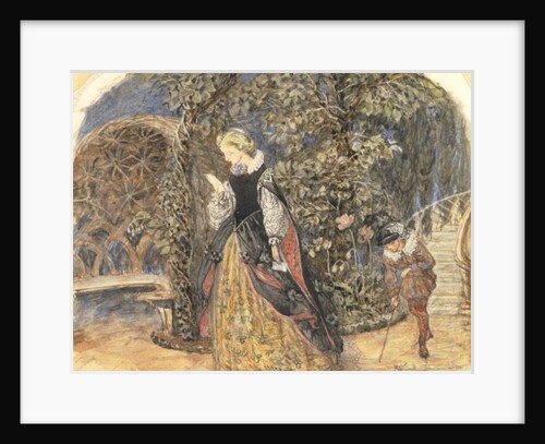 Lady in Mediaeval Dress, c.1859 by John Brett