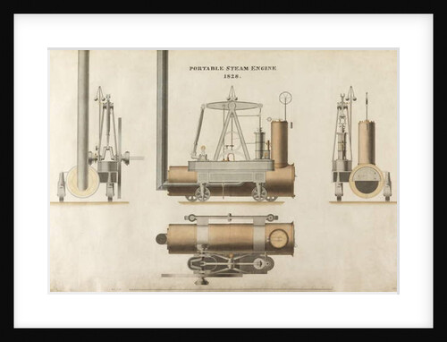Portable steam engine, designed by Maudsley, Sons & Field, 1828 by English School