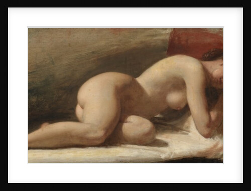 Study of a reclining female nude, 1843 by Edward William Wyon